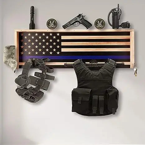 Wall Mounted Tactical Gear Rack - TBL