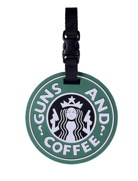 Guns & Coffee Luggage Tag