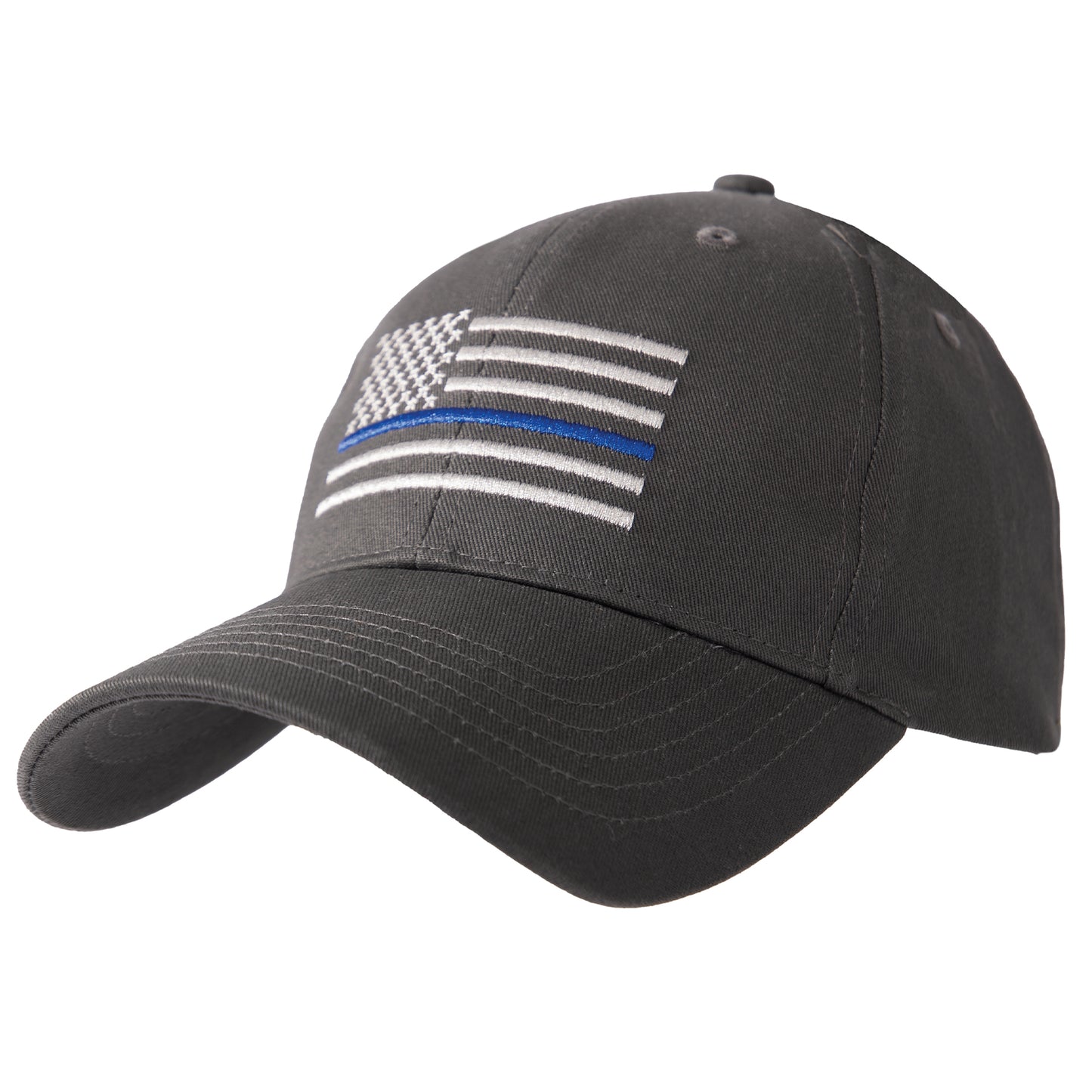 Thin Blue Line Embroidered Cap