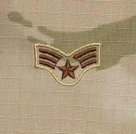 USAF Airman  OCP Rank with Fastener