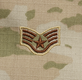 USAF Airman  OCP Rank with Fastener