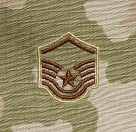 USAF Airman  OCP Rank with Fastener
