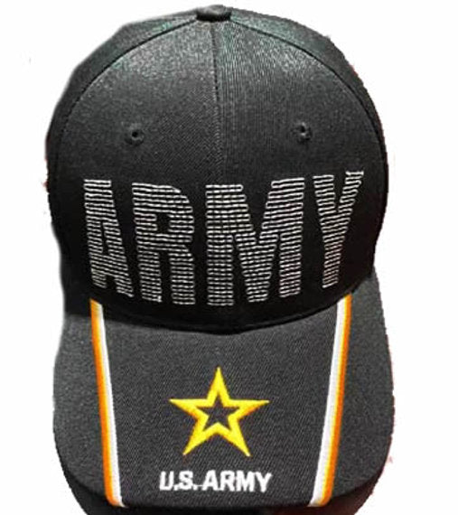 US Army Star Cap Grey Letters