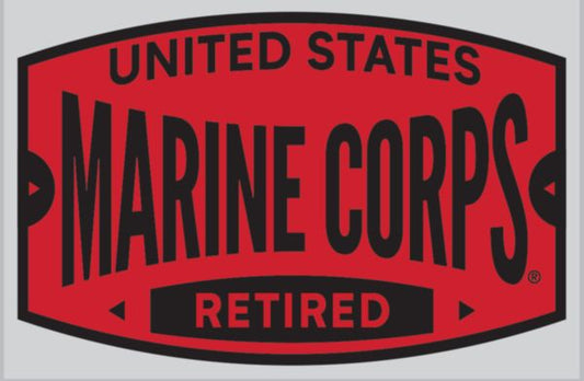 Marine Corps Retired Decal