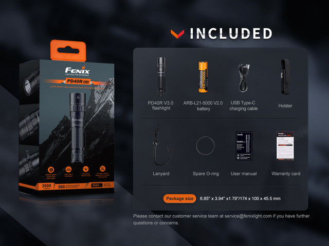 Fenix PD40R V3.0 Super Bright LED Flashlight