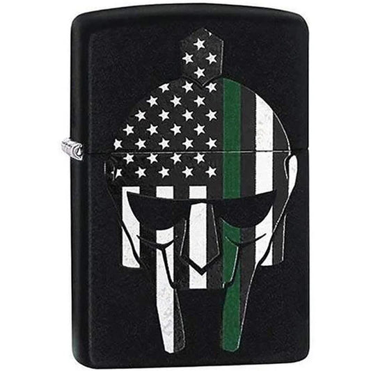 Green Line Warrior Zippo