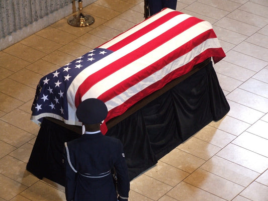 US Embroidered Interment Flag