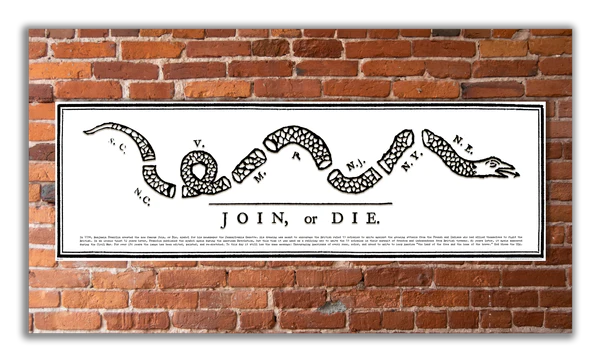 Join or Die Print