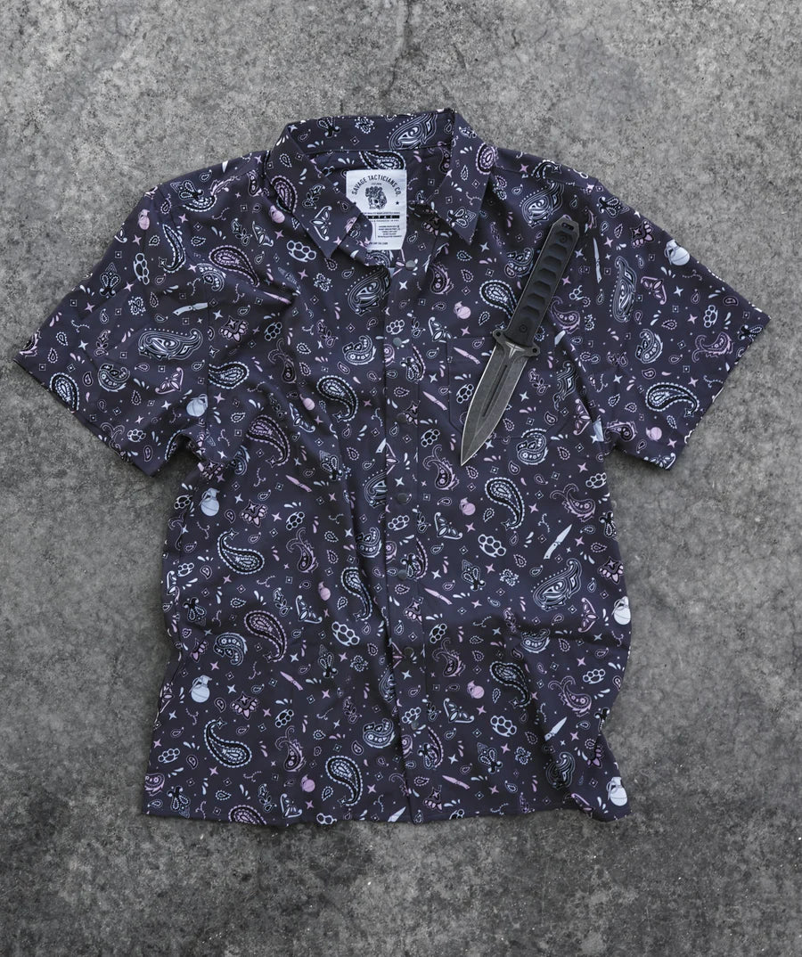 SavTac Paisley Button Up