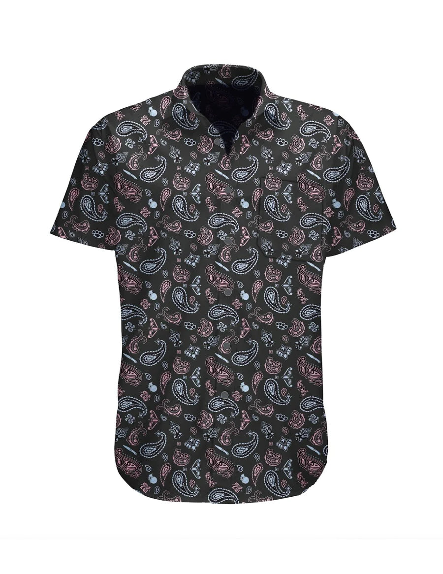 SavTac Paisley Button Up