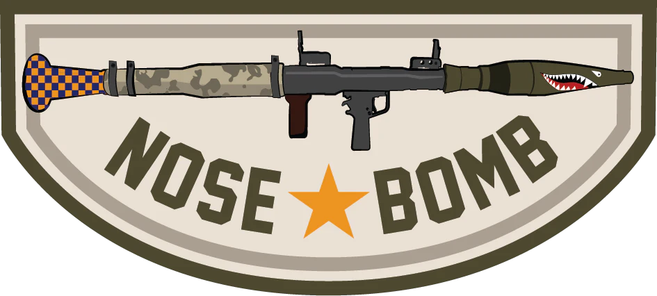 GoatGuns Nose Bomb Velcro Patch