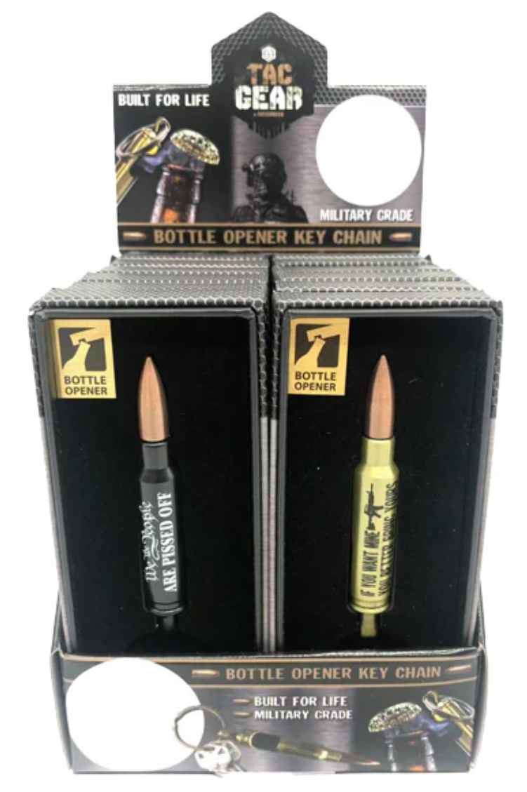 TacGear Bullet Keychain Bottle Opener