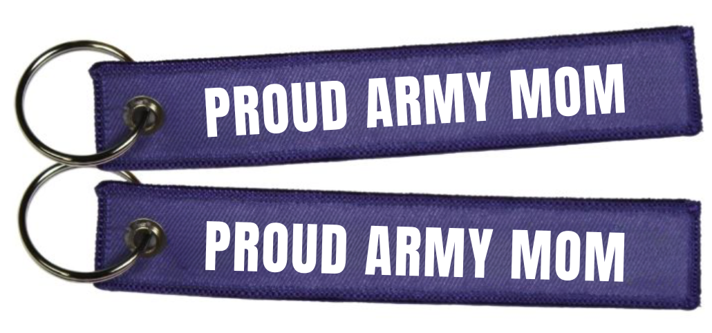 Proud Army Mom Key Tag