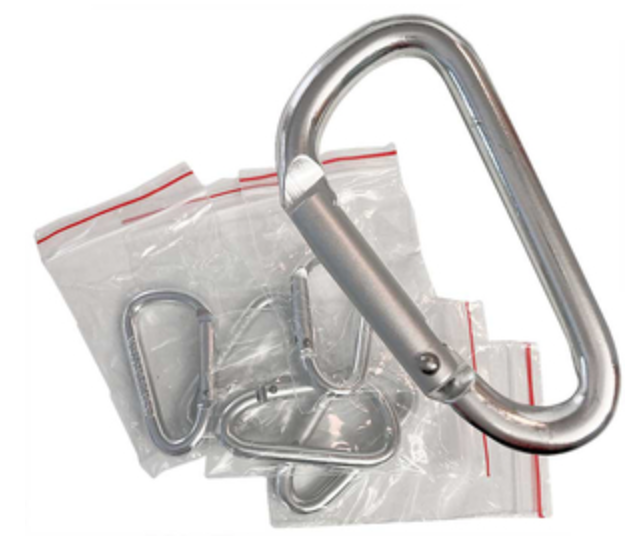 2" Mini Silver Carabiner