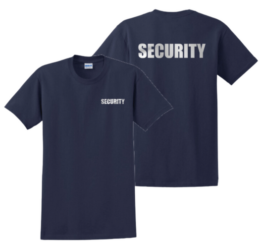 Security T-Shirt Blue/White