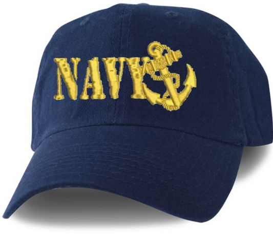 Navy Anchor Cap