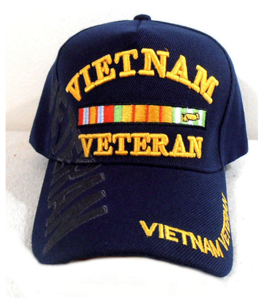 Vietnam Veteran Cap w VETERAN on Side