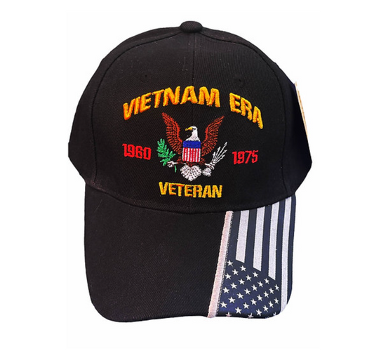 Vietnam Era Veteran Eagle Silver Flag Cap 1960-1975