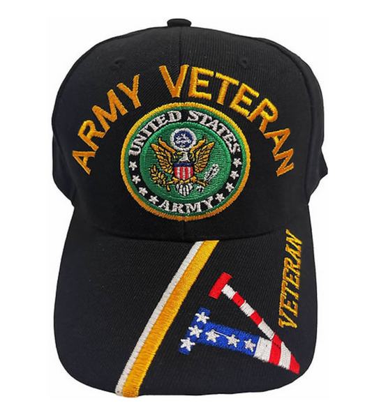 Army Veteran Logo w RWB "V" Cap