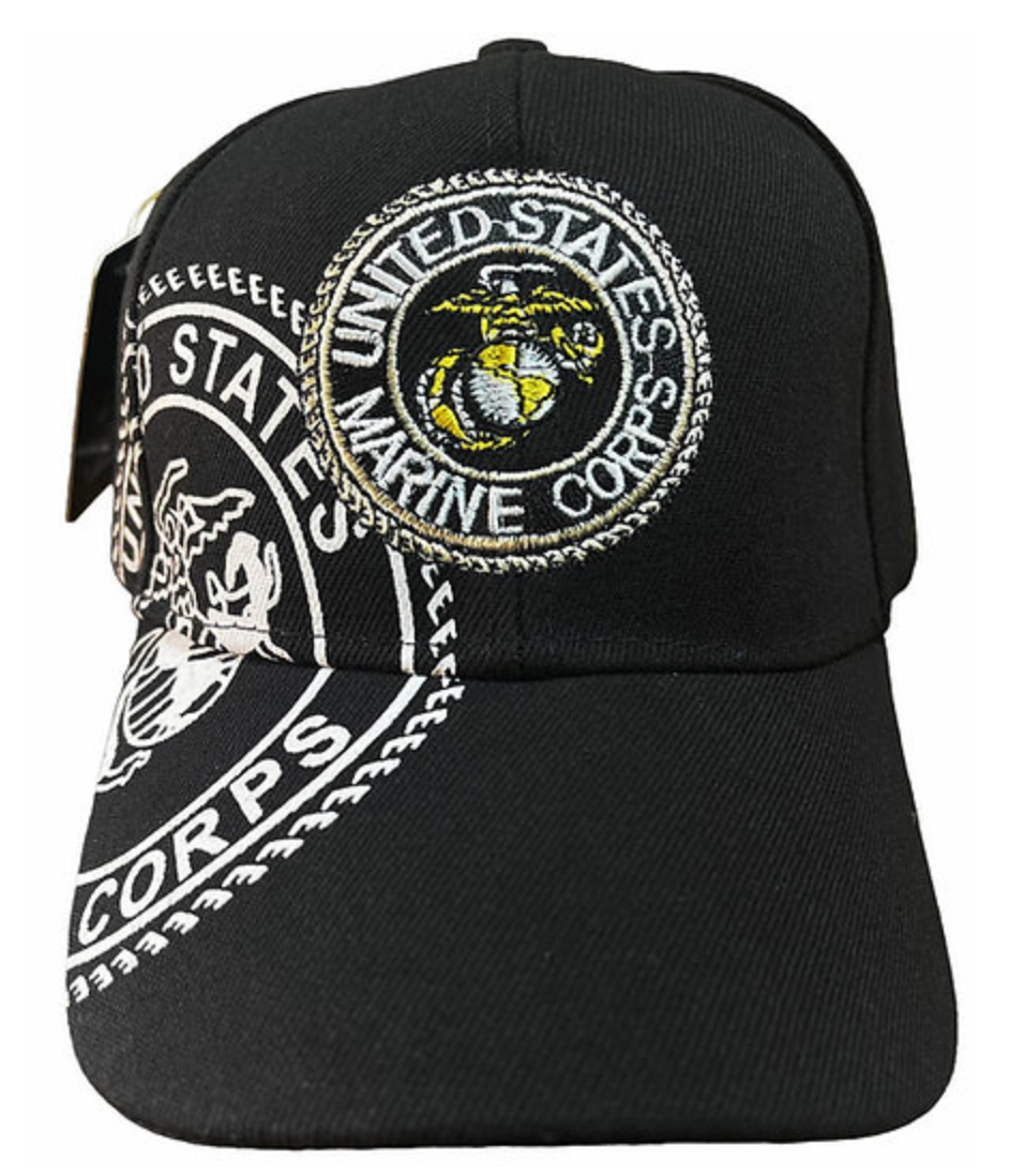 USMC EGA Logo w Logo on Side Cap