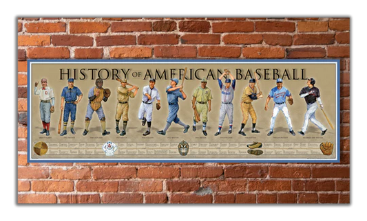 History of American Baseball Print