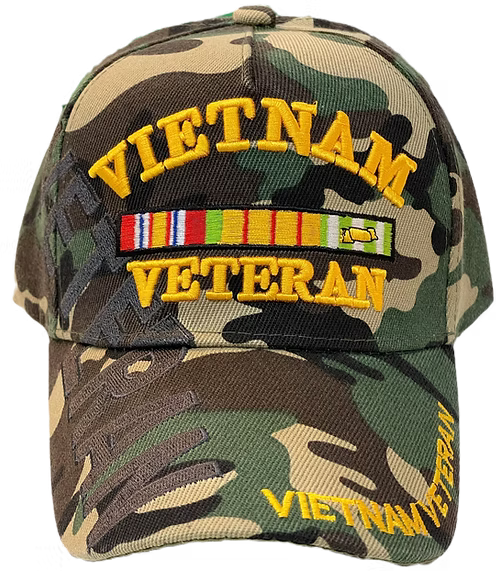 Vietnam Veteran Woodland Cap