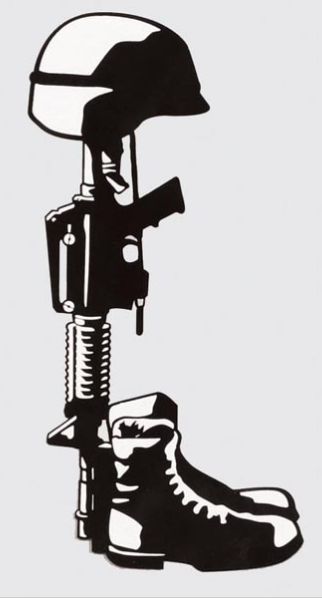 Fallen Hero/ Battle Cross Decal