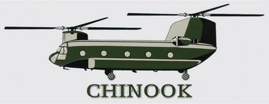 Chinook Helicopter Decal