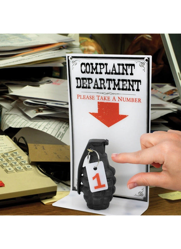 Complaint Department Sign