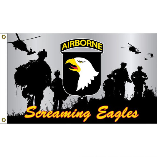 101st Airborne "Screaming Eagles" Flag