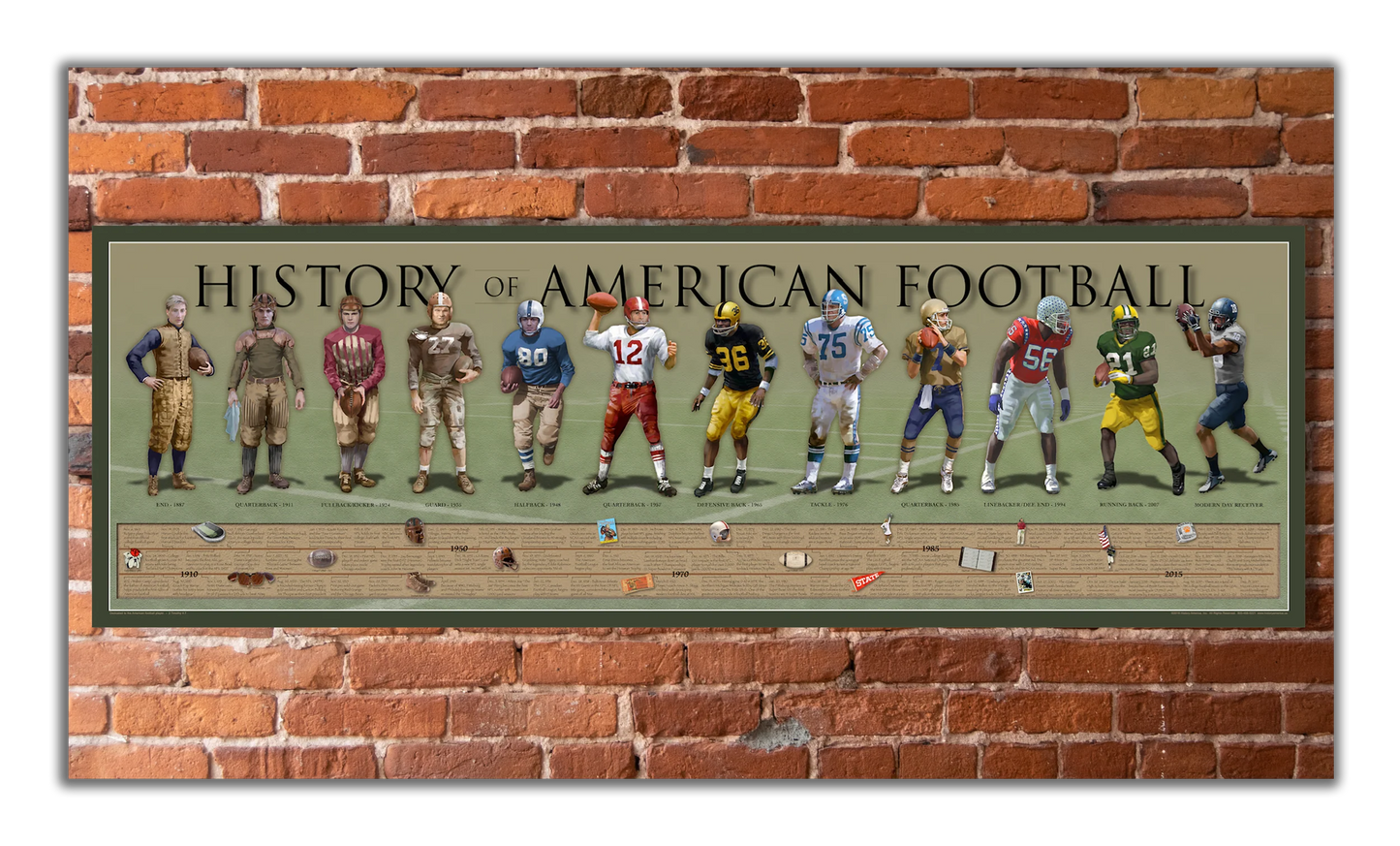 History of American Football Print