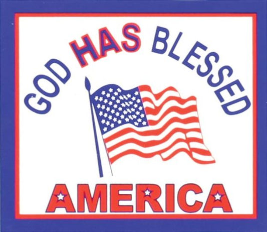 God has Blessed America Decal