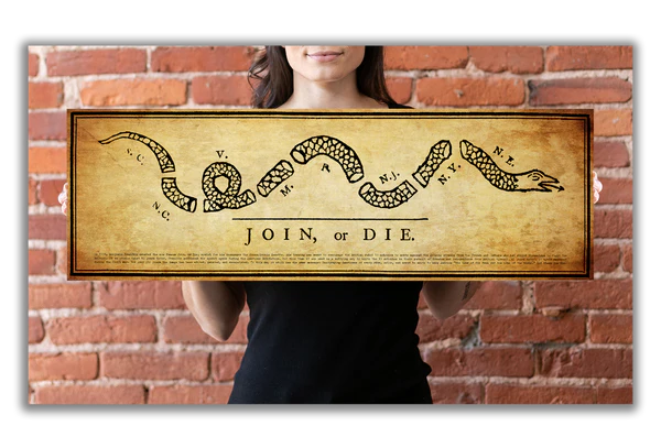 Join or Die Print