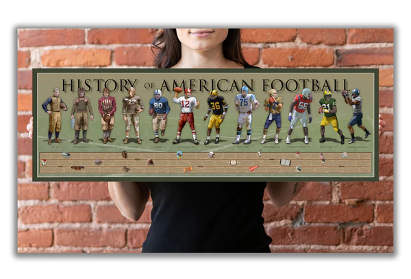 History of American Football Print