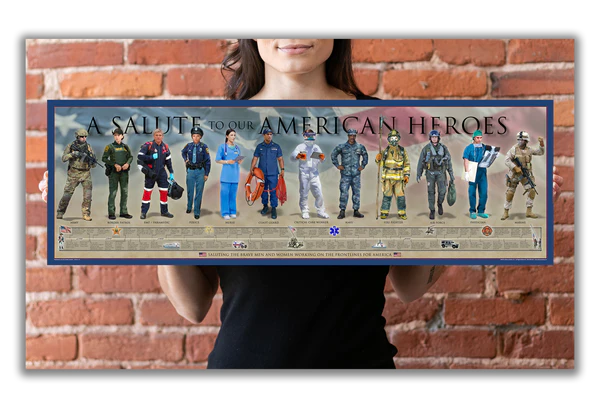 A Salute to Our American Heroes Print