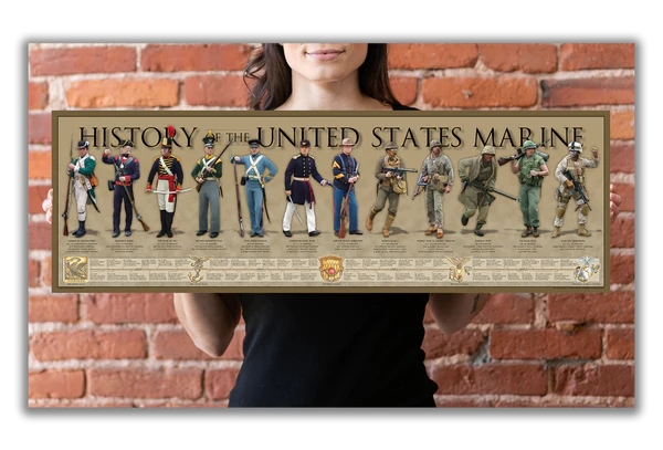 History of the United States Marine Print