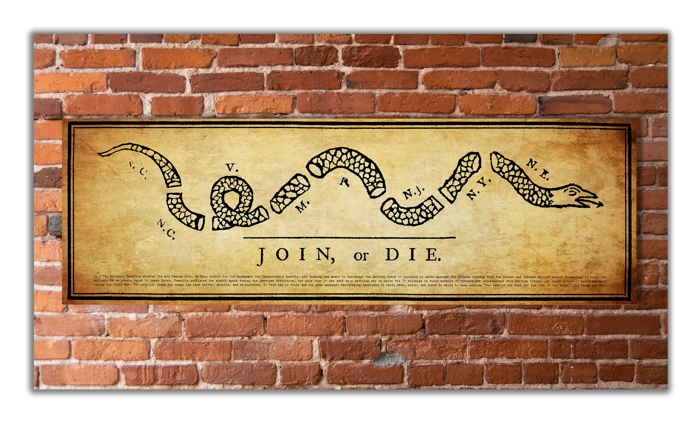 Join or Die Print