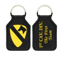 1st Cav Cloth Keychain