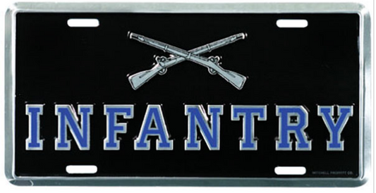 Infantry License Plate