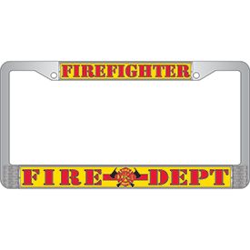 Firefighter License Plate Frame