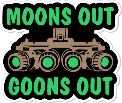 Moons Out, Goons Out Decal