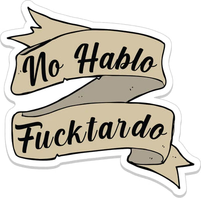 No Hablo Decal