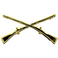 Army Infantry Crossed  Rifles pin