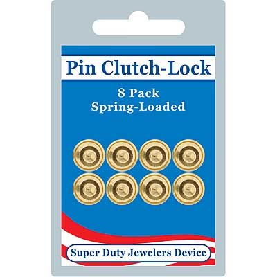 Jeweler's Pin Back, 8 pack