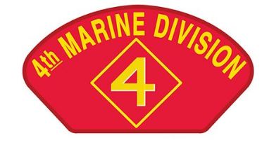 4th Marine Division Hat Patch