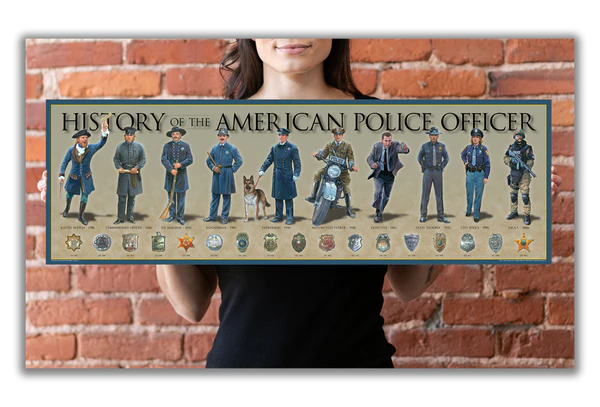 History of the American Police Officer Print