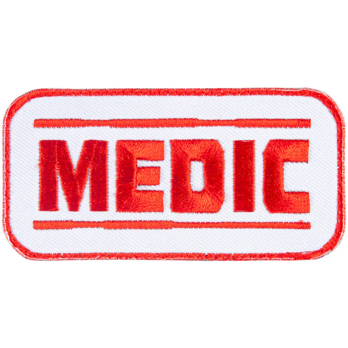 White Medic Velcro Patch