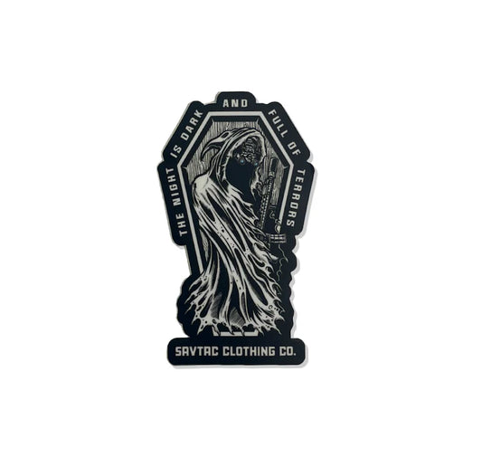 SavTac The Night is Dark Decal