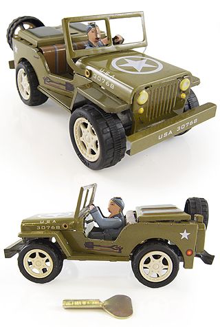 Willy's 1941 Jeep - Tin Wind Up Collectible
