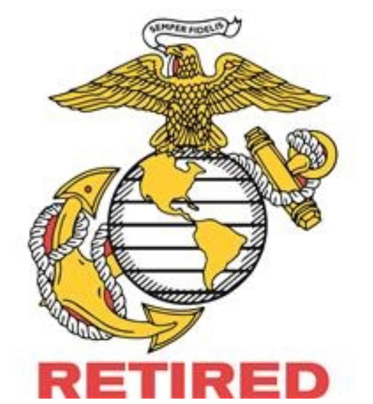 Marine EGA Retired Decal